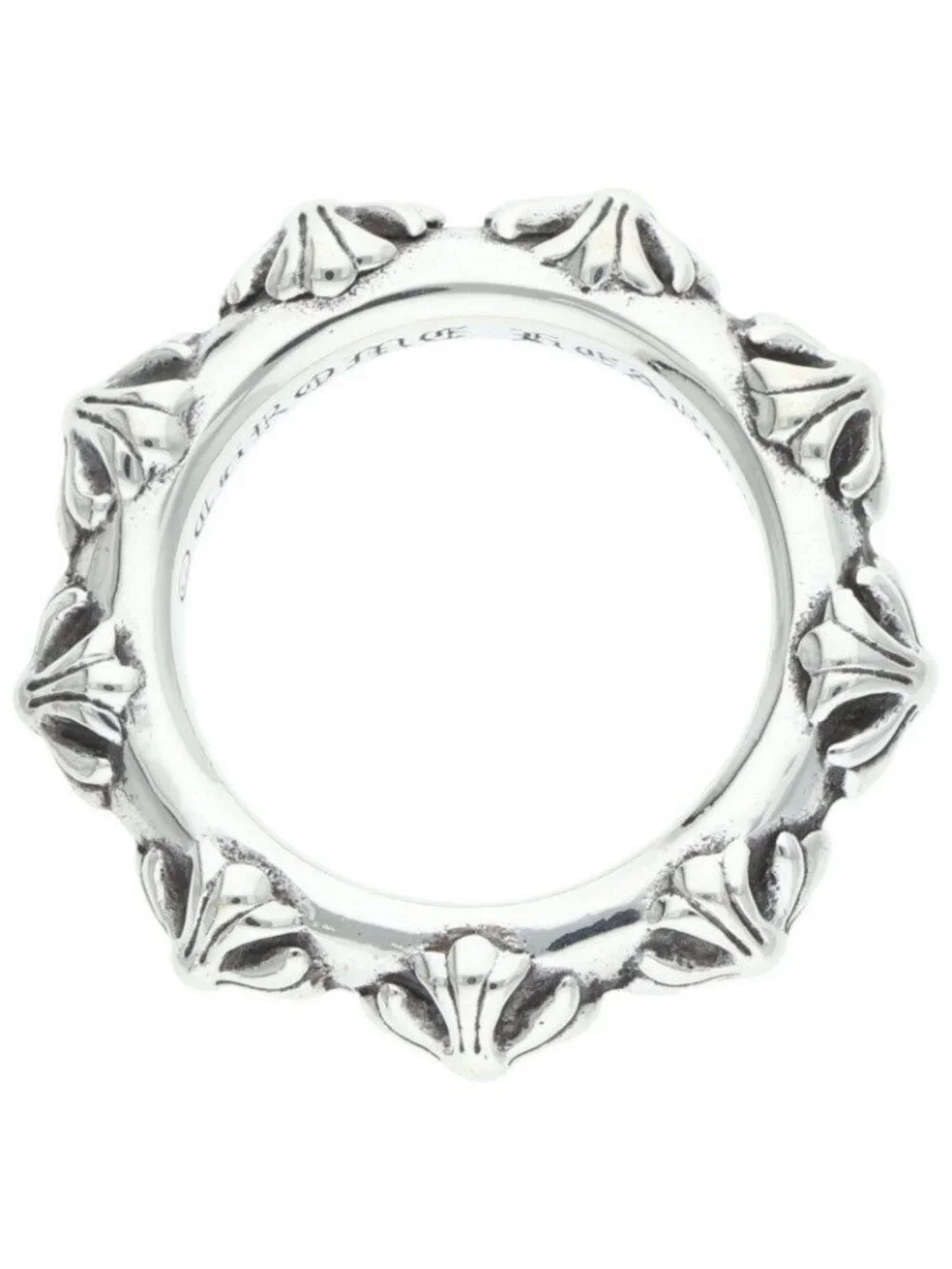 Chrome Hearts Cross Band Silver Ring